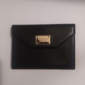 MICHAEL KORS BLACK LEATHER iPAD TABLET CASE